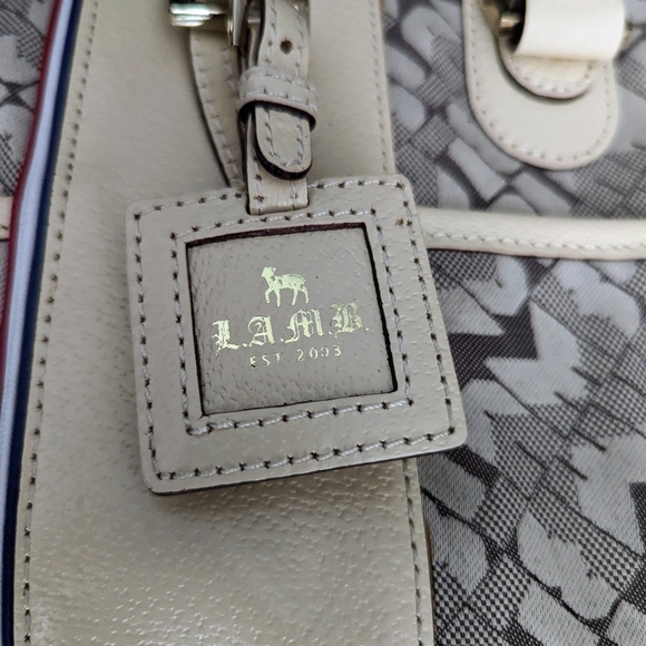 L.A.M.B leather and canvas bag and wallet set - Picture 3 of 8